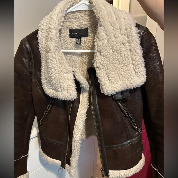 Mango Women's Dark Brown Teddy Jacket - Picture 1 of 1